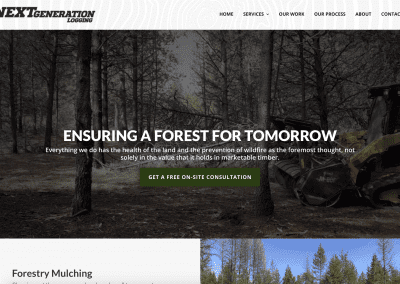 Next Generation Logging Kootenai County website design