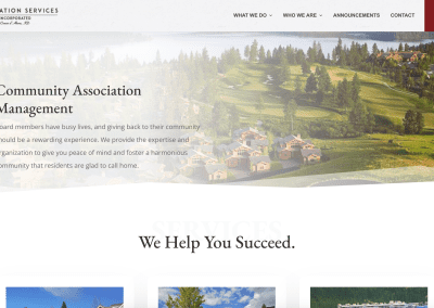 Association Services Inc Image of their Coeur d'Alene Website Design
